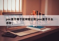poc属于哪个区块链公司[poc属于什么币种]